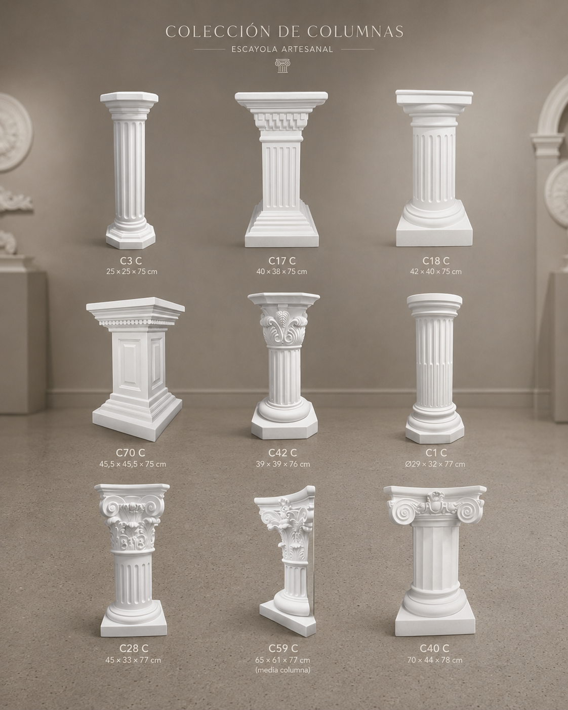 Colección de columnas C3-C40